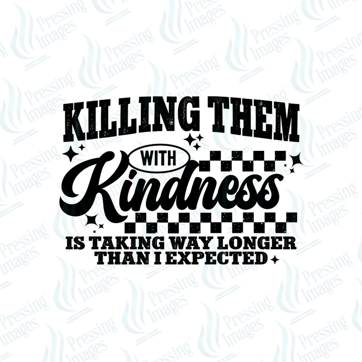 DTF 6823 Killing Them With Kindness — detail view — Pressing Images Canada