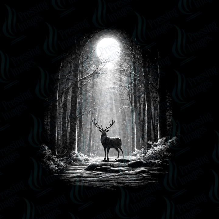 DTF 6829 Mystical Deer Forest