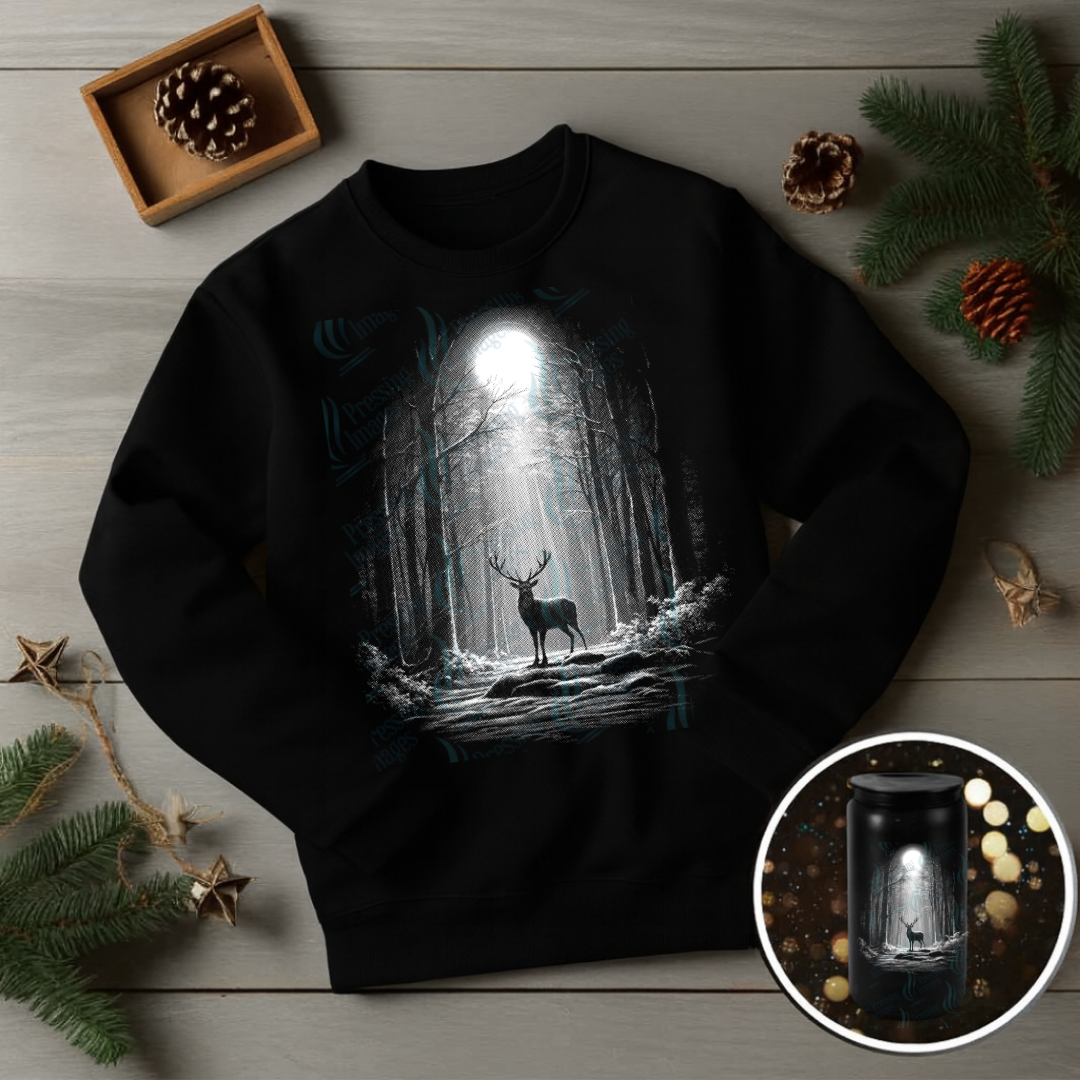 DTF 6829 Mystical Deer Forest