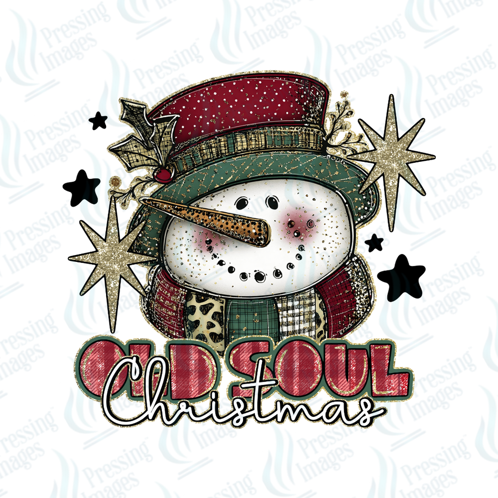 DTF 6832 Old Soul Christmas — detail view — Pressing Images Canada