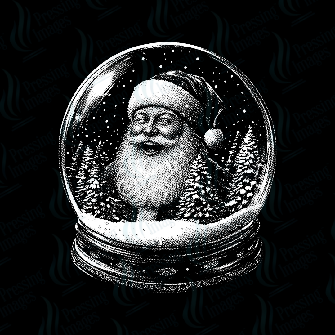 DTF 6842 Snow Globe — detail view — Pressing Images Canada