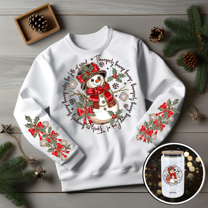 DTF 6843 Snowman Set w/2 Sleeves — Pressing Images Canada