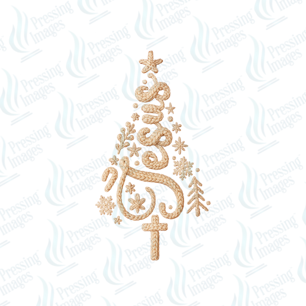 DTF 6850 Jesus Tree — detail view — Pressing Images Canada
