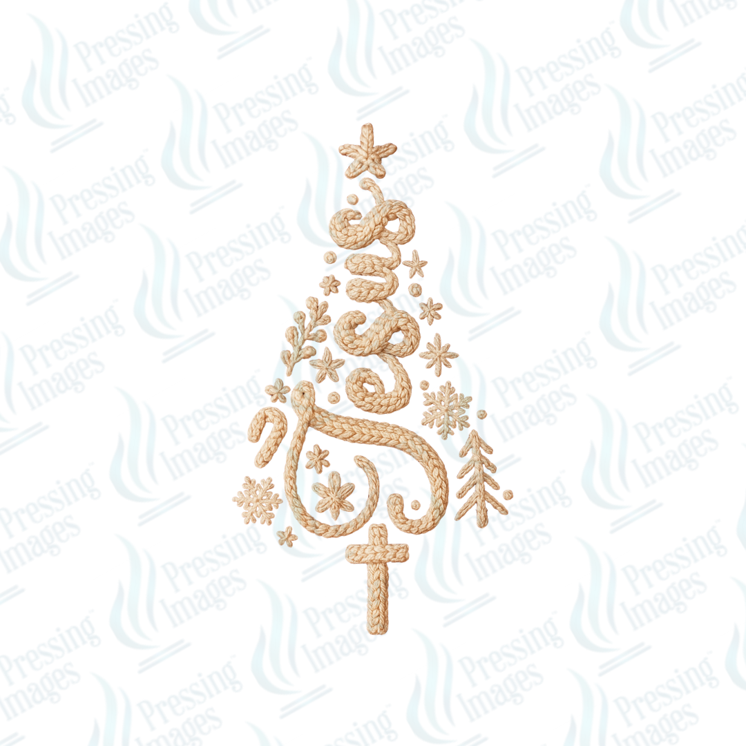 DTF 6850 Jesus Tree — detail view — Pressing Images Canada