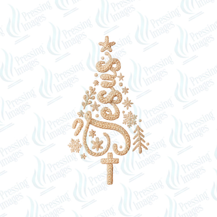 DTF 6850 Jesus Tree — detail view — Pressing Images Canada