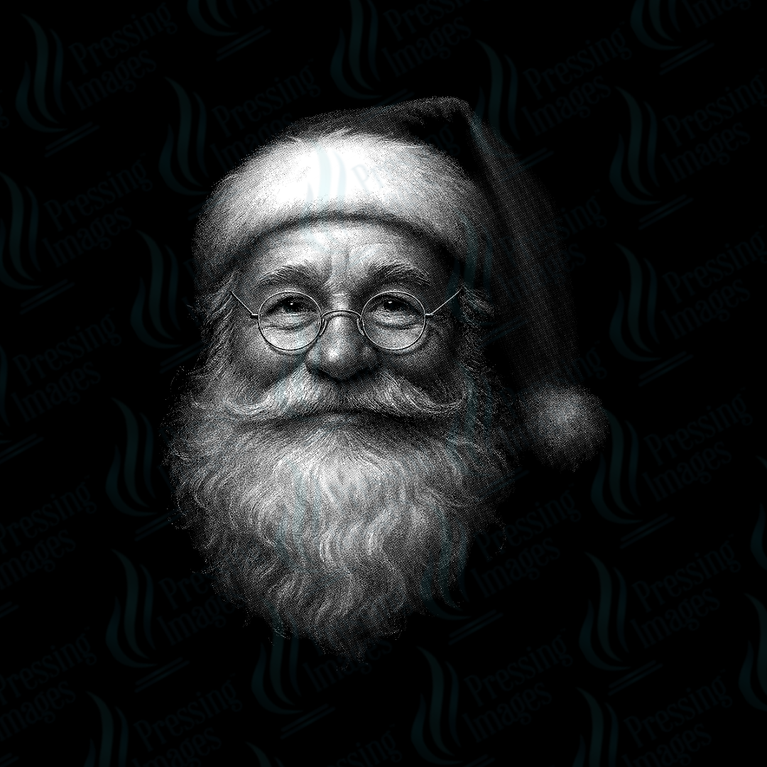 DTF 6851 Santa Face — detail view — Pressing Images Canada