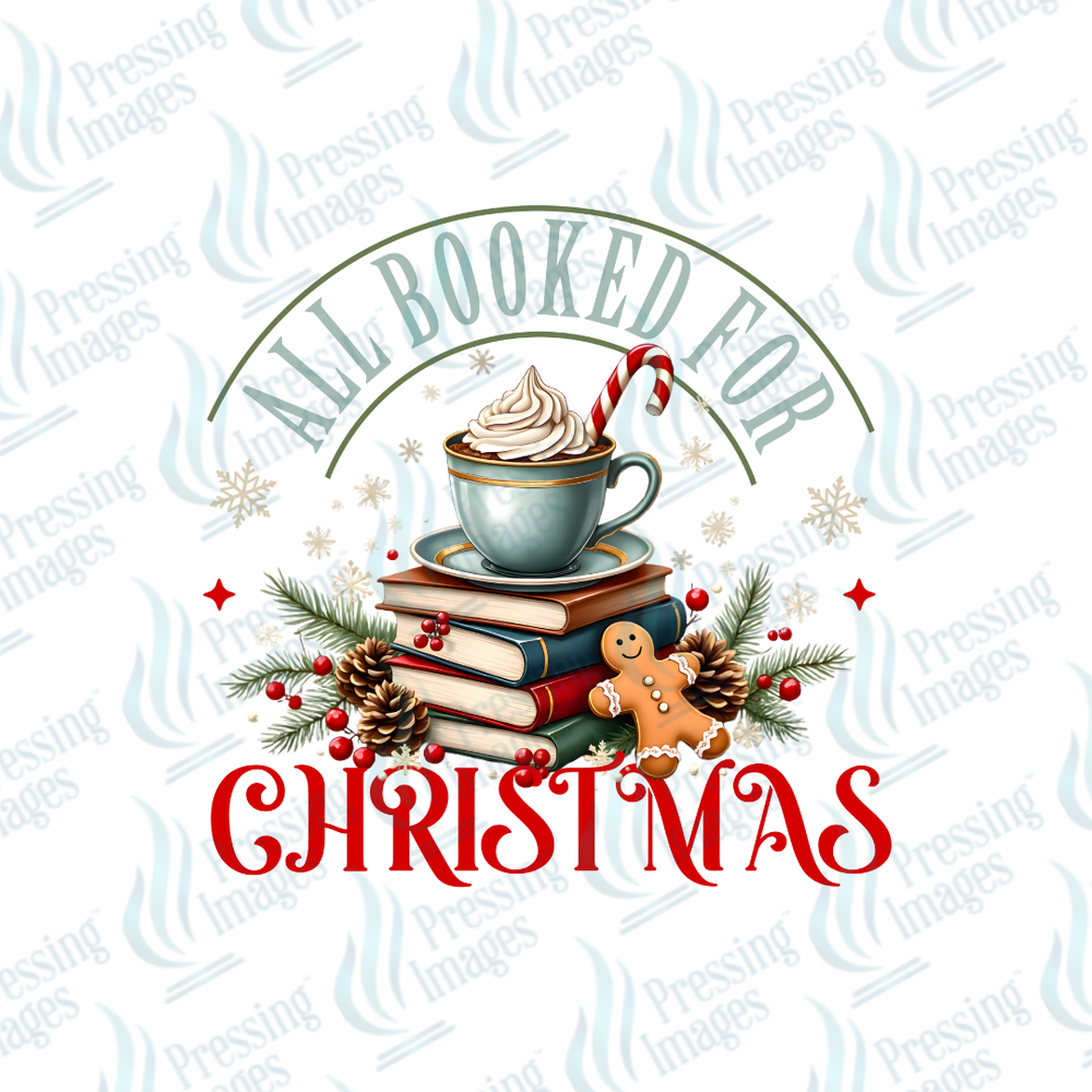 DTF 6854 All Booked For Christmas — detail view — Pressing Images Canada