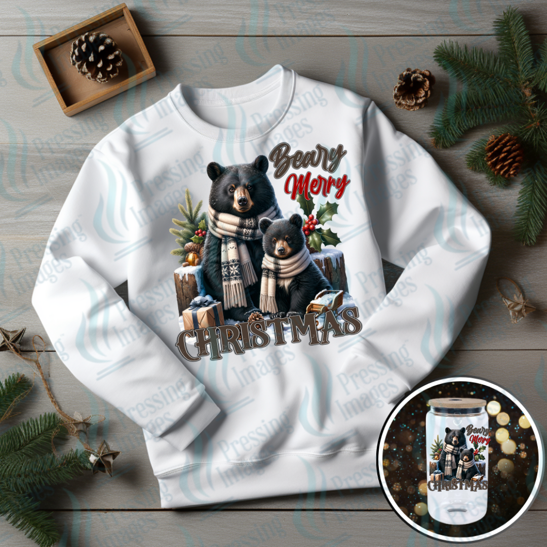 DTF 6857 Beary Merry — Pressing Images Canada