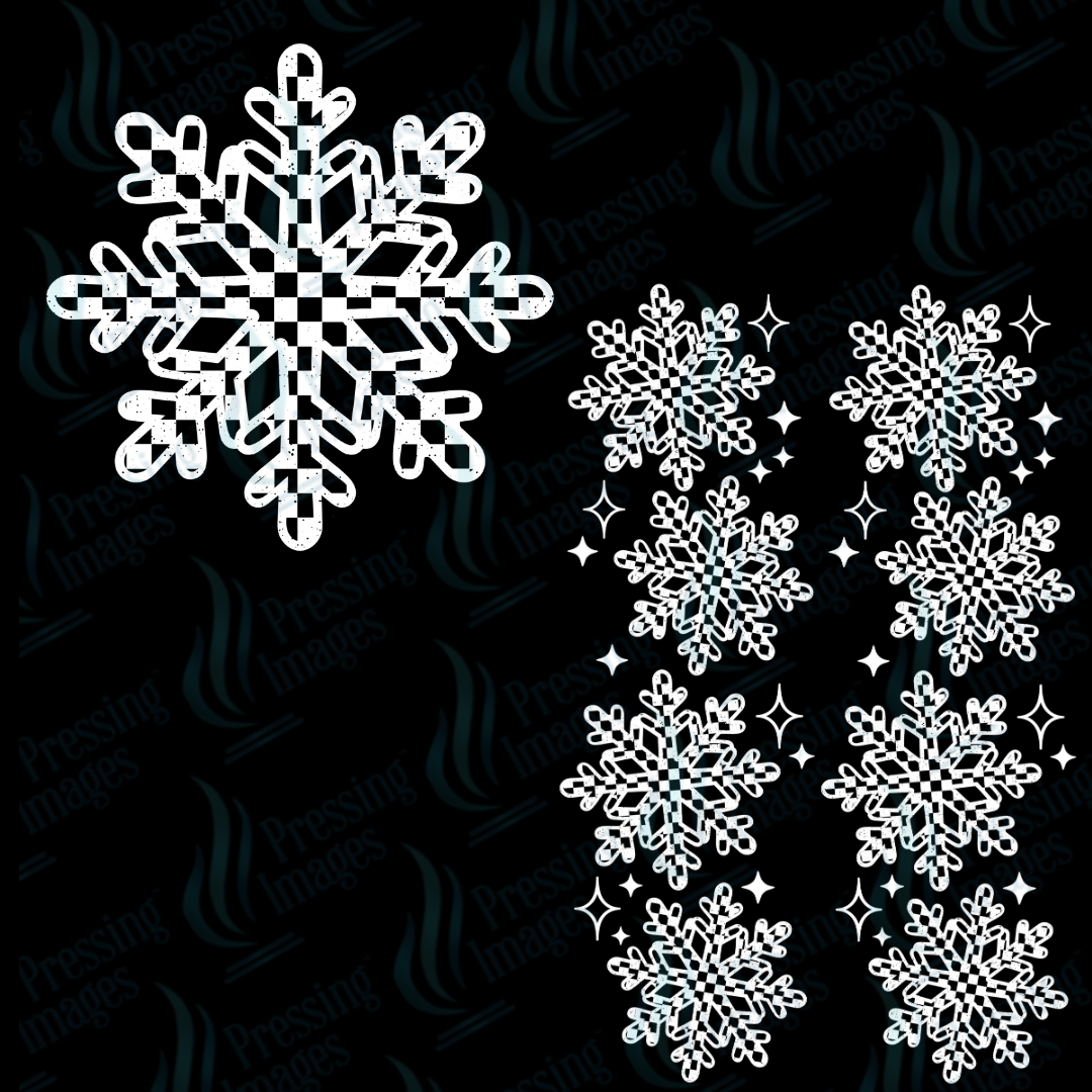 Checker Snowflakes | Pressing Images (#6858)