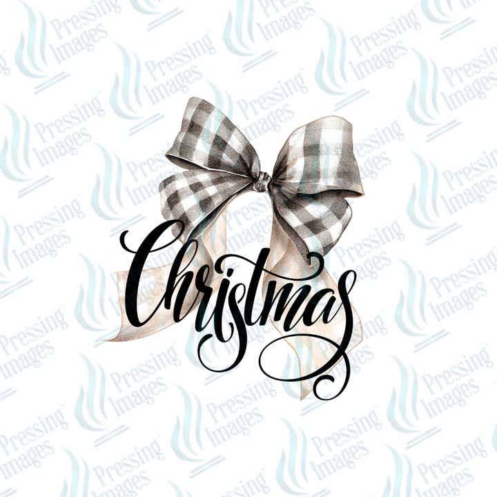 UVD 6868 Plaid Christmas Bow