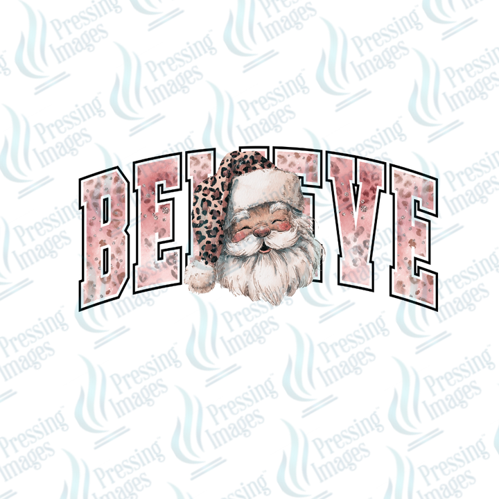 DTF 6869 Santa Believe — detail view — Pressing Images Canada