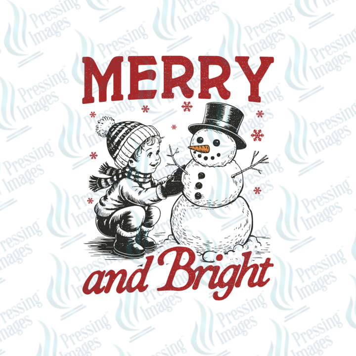 DTF 6888 Merry And Bright — detail view — Pressing Images Canada