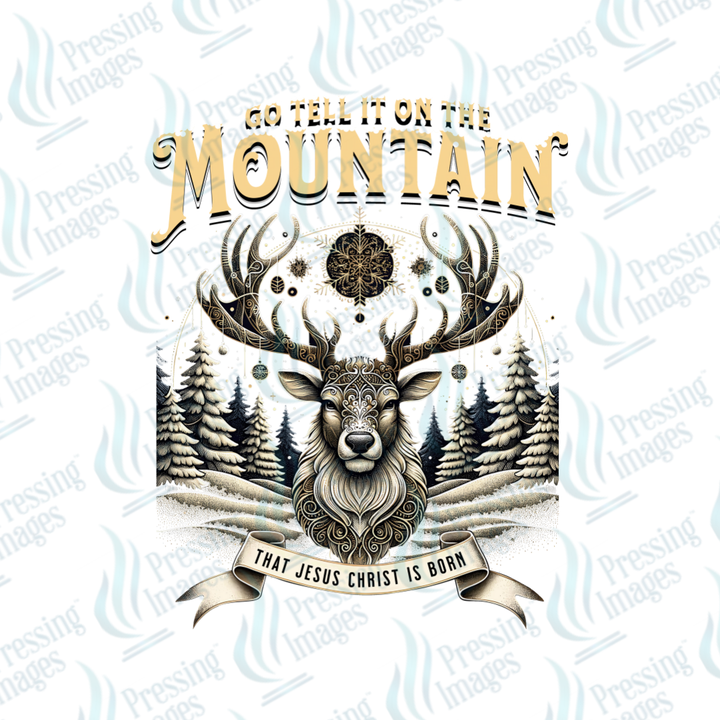 DTF 6894 Go Tell It On The Mountain — application example — Pressing Images Canada
