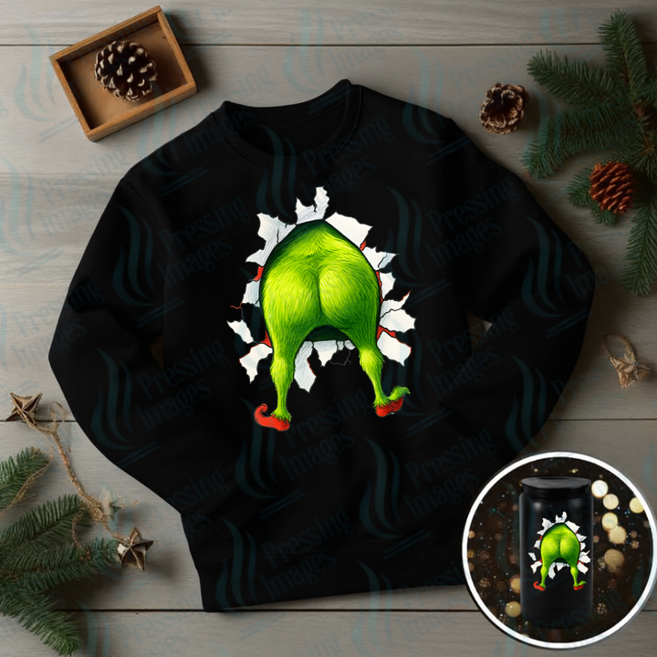 DTF 6895 Christmas Butt