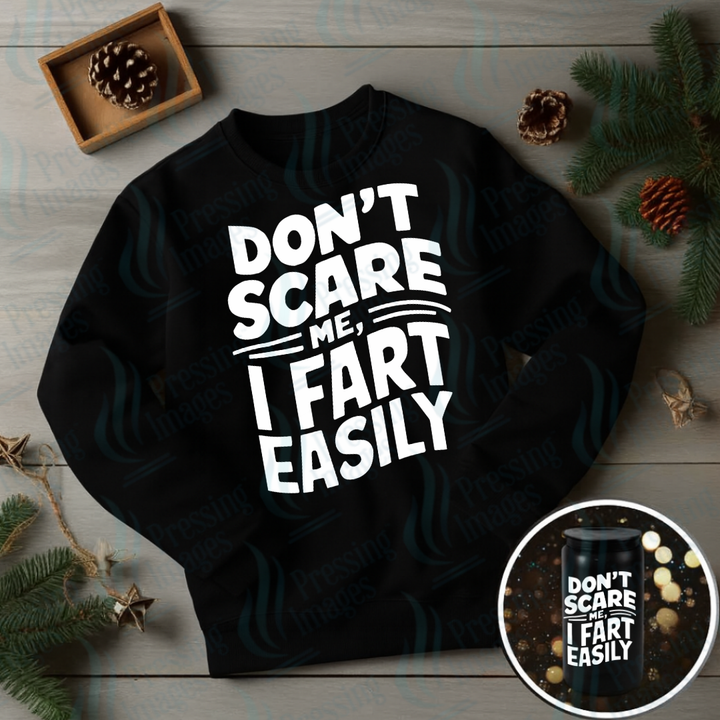 DTF 6911 Don't Scare Me — detail view — Pressing Images Canada