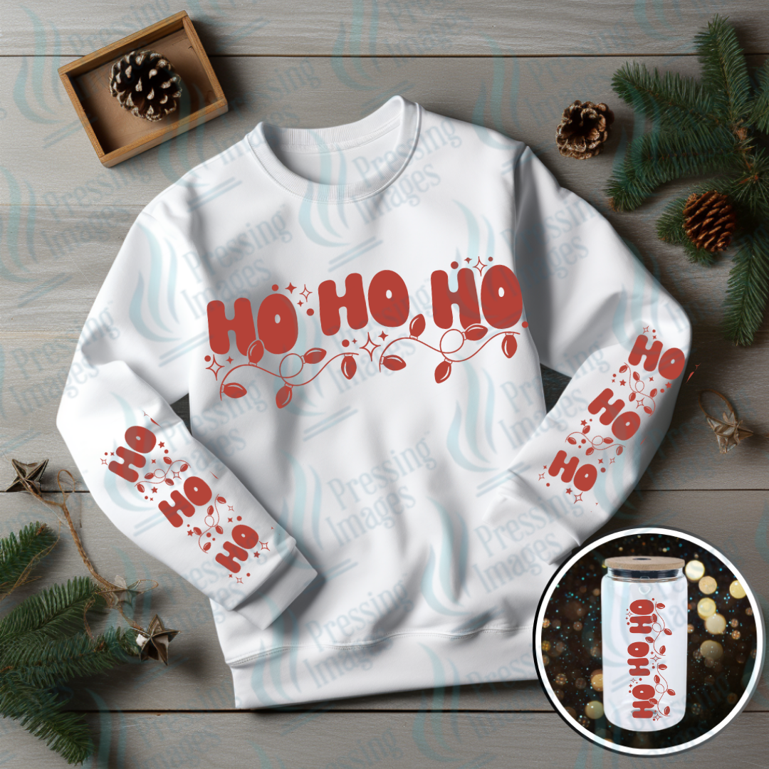 DTF 6927 Ho Ho Ho w/2 Sleeves