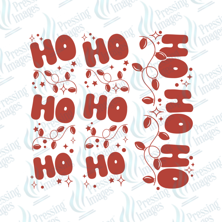 DTF 6927 Ho Ho Ho w/2 Sleeves