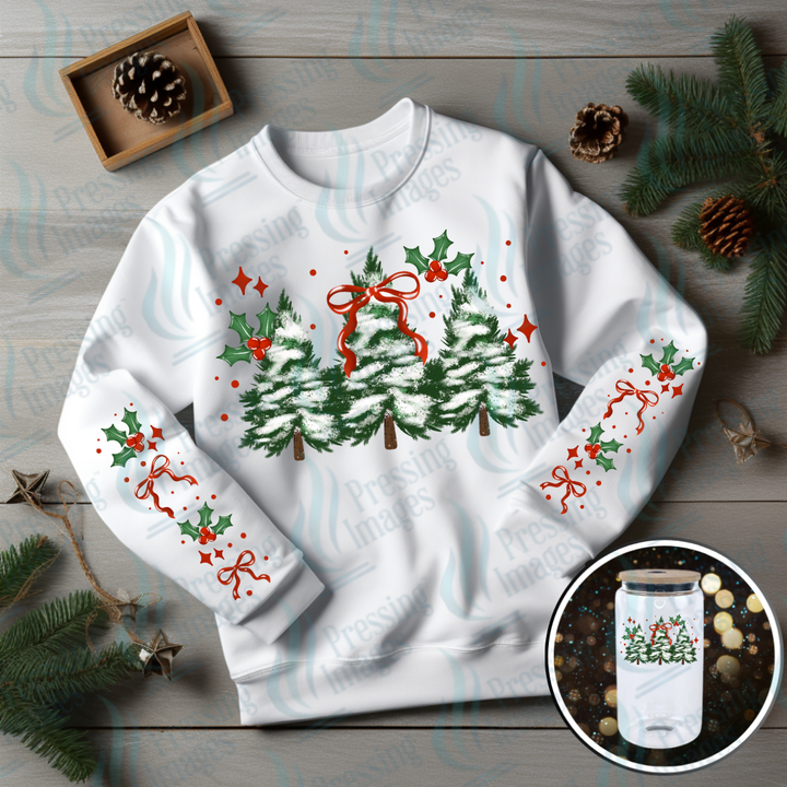 Trees and Holly with sleeves | Pressing Images (#6928)