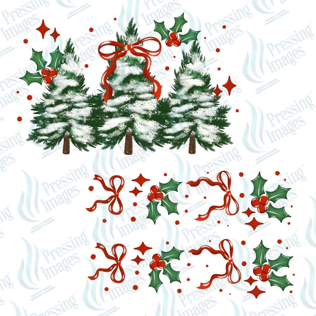 Trees and Holly with sleeves | Pressing Images (#6928)