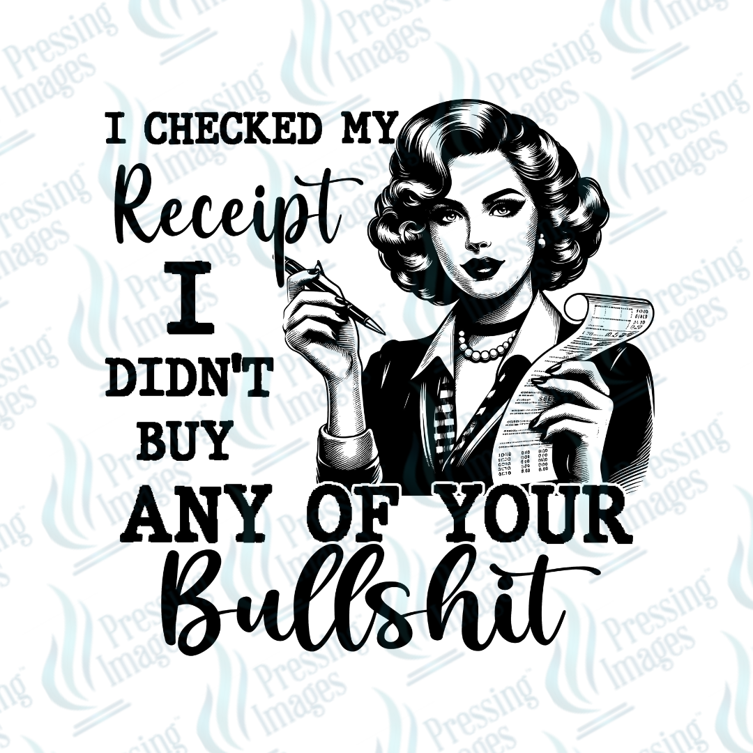 DTF 6930 I Checked My Receipt