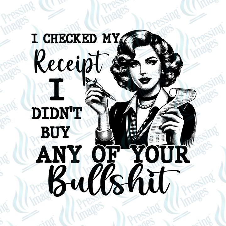 UVD 6930 I Checked My Receipt