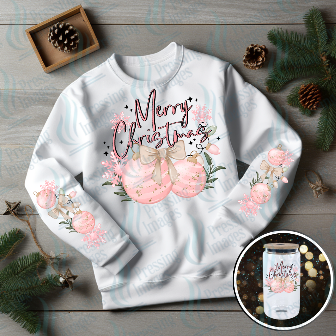 DTF 6932 Merry Christmas w/2 Sleeves