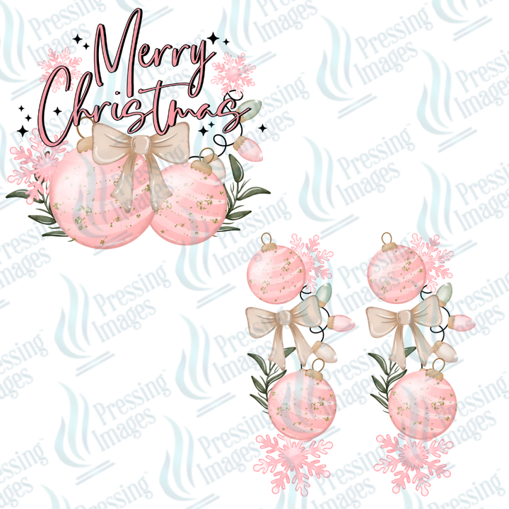 UVD 6932 Merry Christmas Pink
