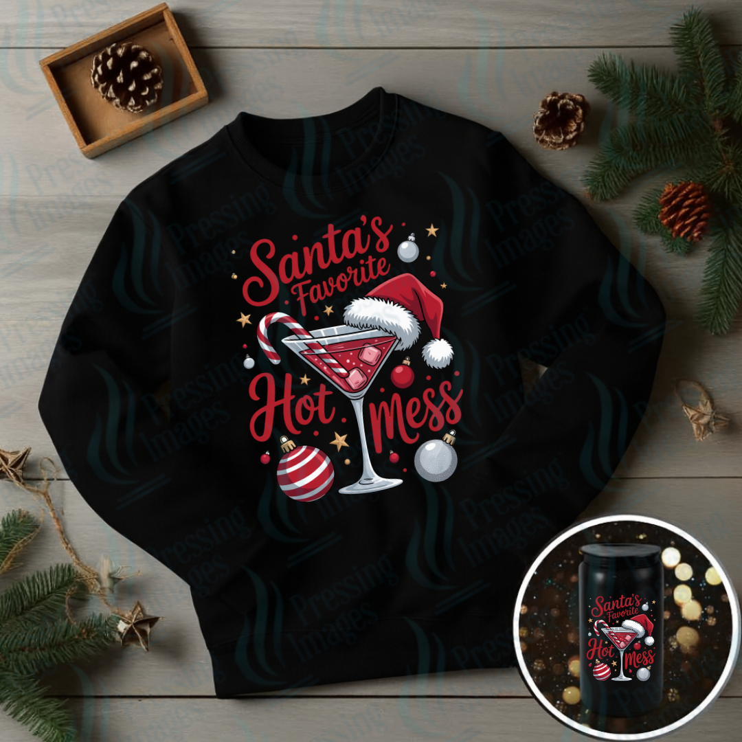 DTF 6936 Santa's Hot Mess