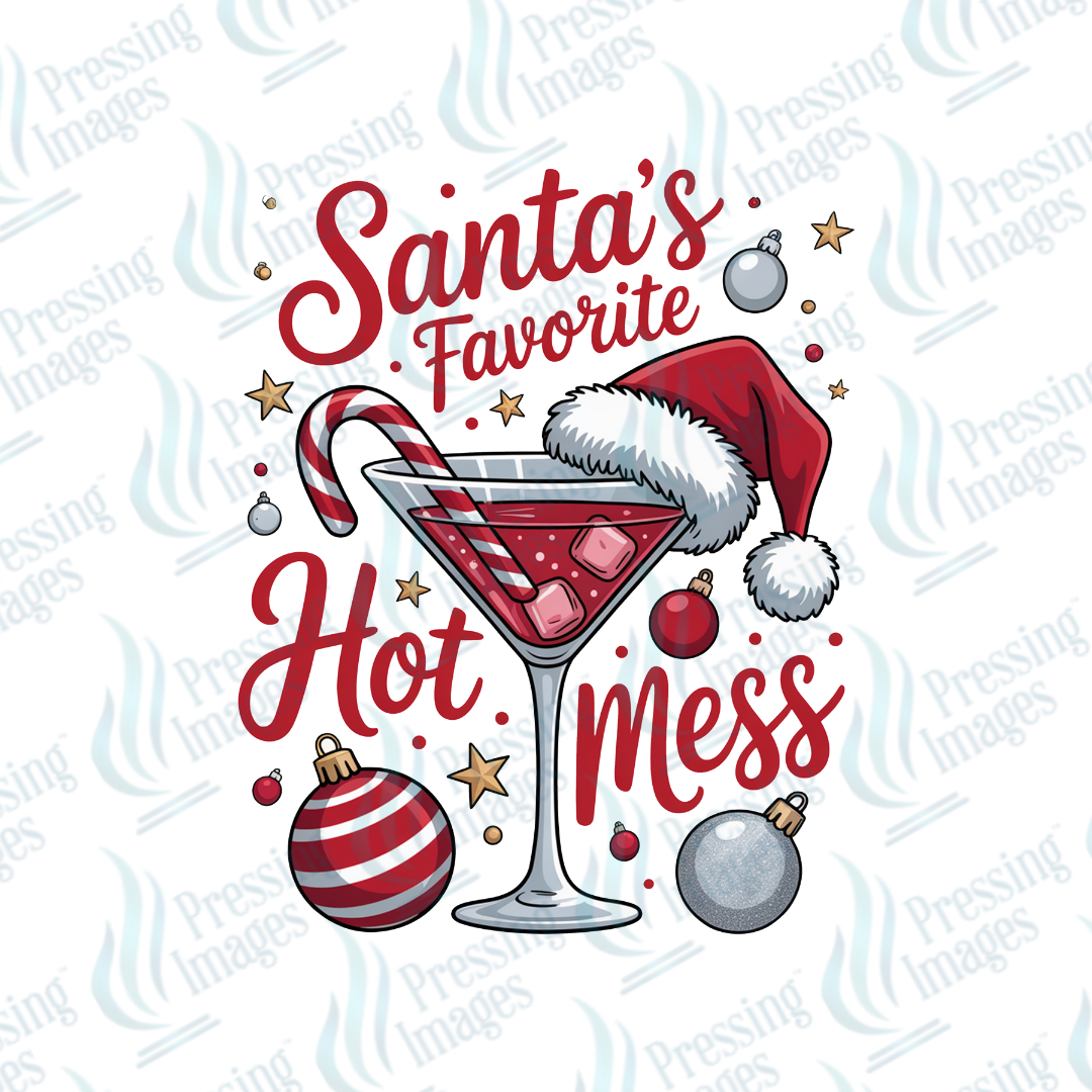 DTF 6936 Santa's Hot Mess