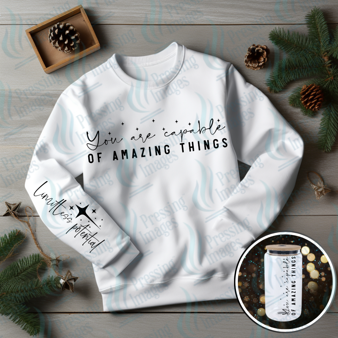 DTF 6943 You Are Capable Of Amazing Things w/sleeve