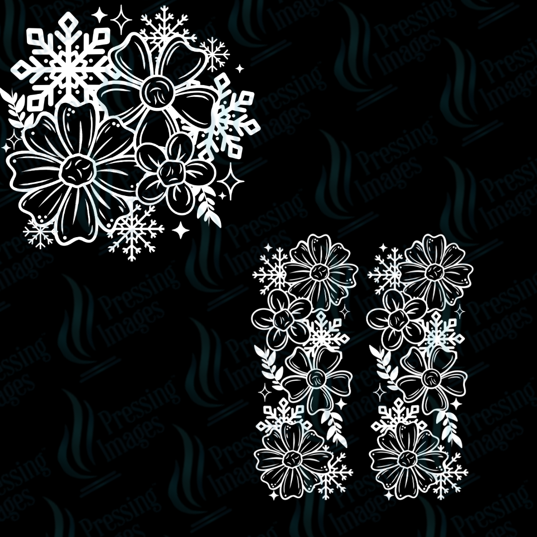 DTF 6952 Winter Floral w/2 Sleeves