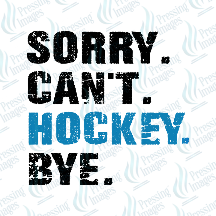 UVD 6957 Sorry Can't Hockey Bye