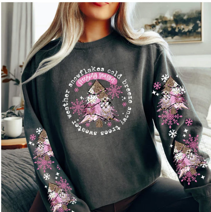 DTF 6960 Snowflakes , Cold Breeze w/2 sleeves — size reference — Pressing Images Canada