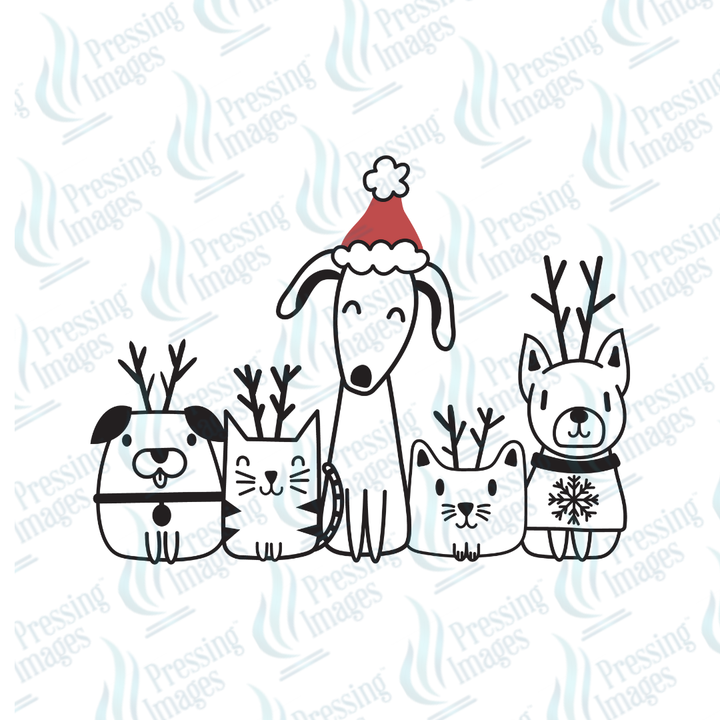 UVD 6967 Holiday Cats and Dogs