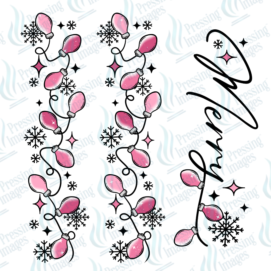 DTF 6971 Merry Pink Lights w/2 sleeves