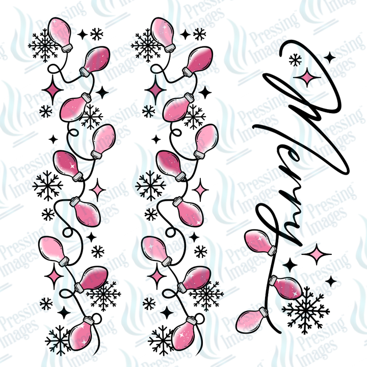 DTF 6971 Merry Pink Lights w/2 sleeves