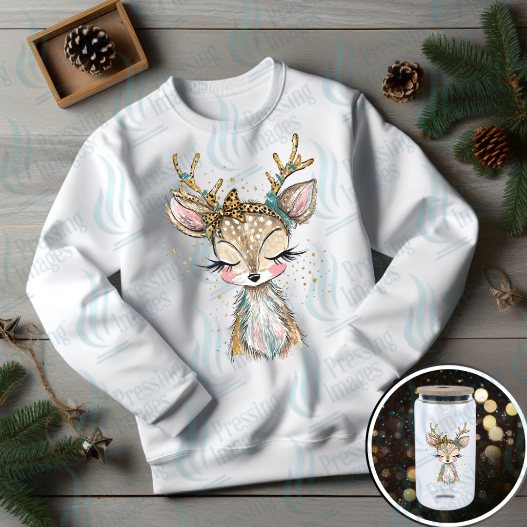 Baby Deer and Bow | Pressing Images (#6978)