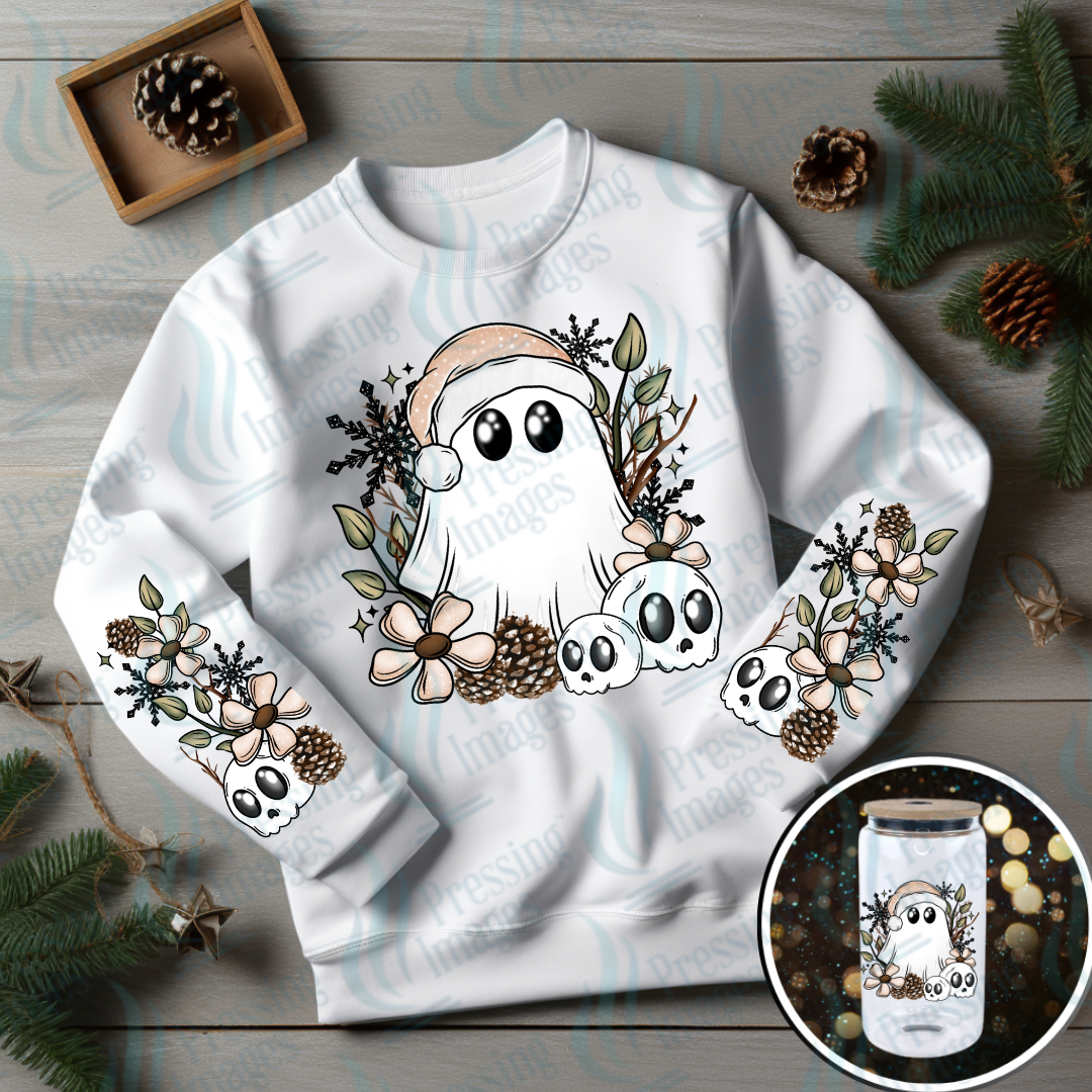 UVD 6984 Cottage Christmas Ghost