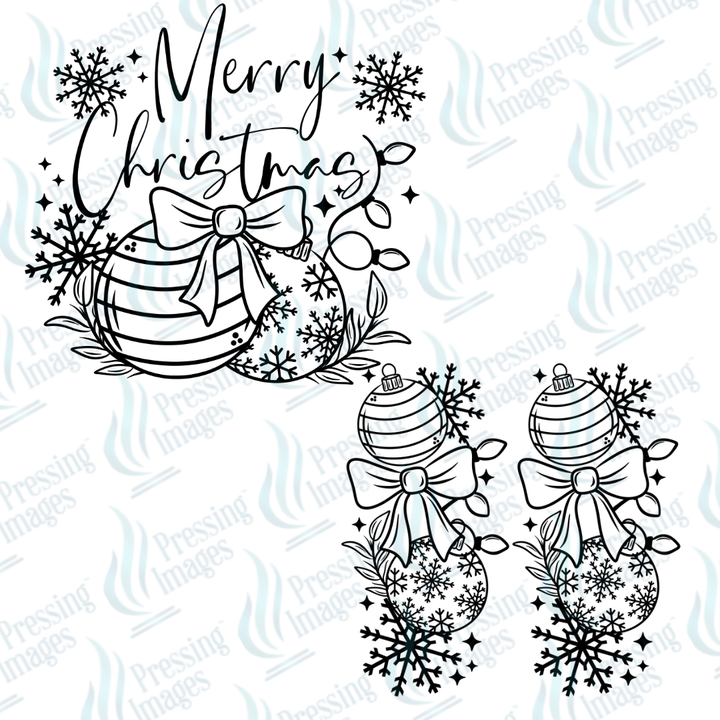 Line Art Merry Christmas | Pressing Images (#6993)