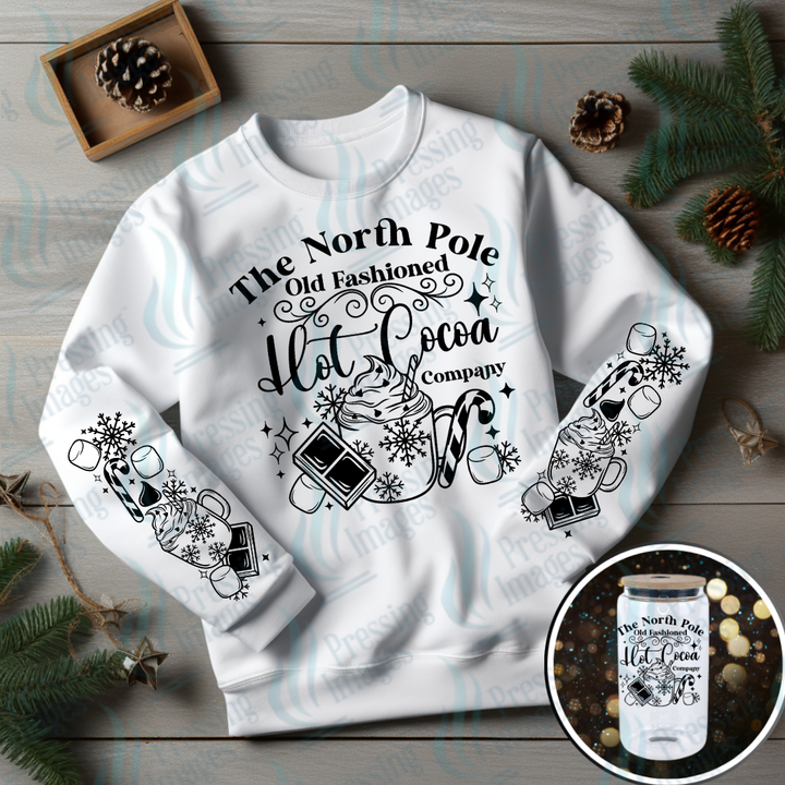 North Pole Hot Cocoa Vintage Badge | Pressing Images (#6995)