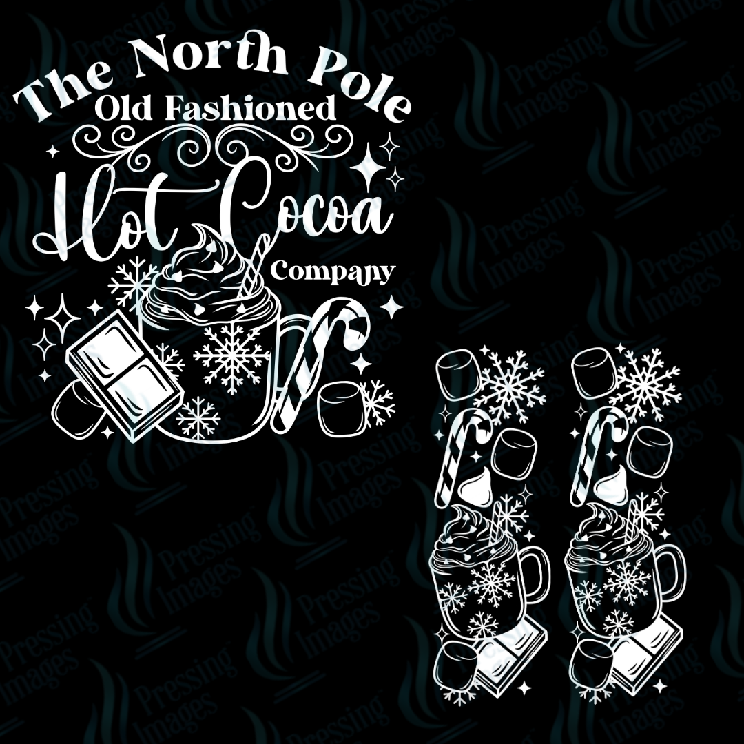 North Pole Hot Cocoa Vintage Badge | Pressing Images (#6995)