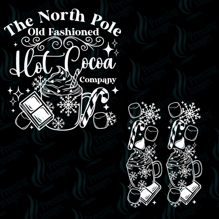 North Pole Hot Cocoa Vintage Badge | Pressing Images (#6995)