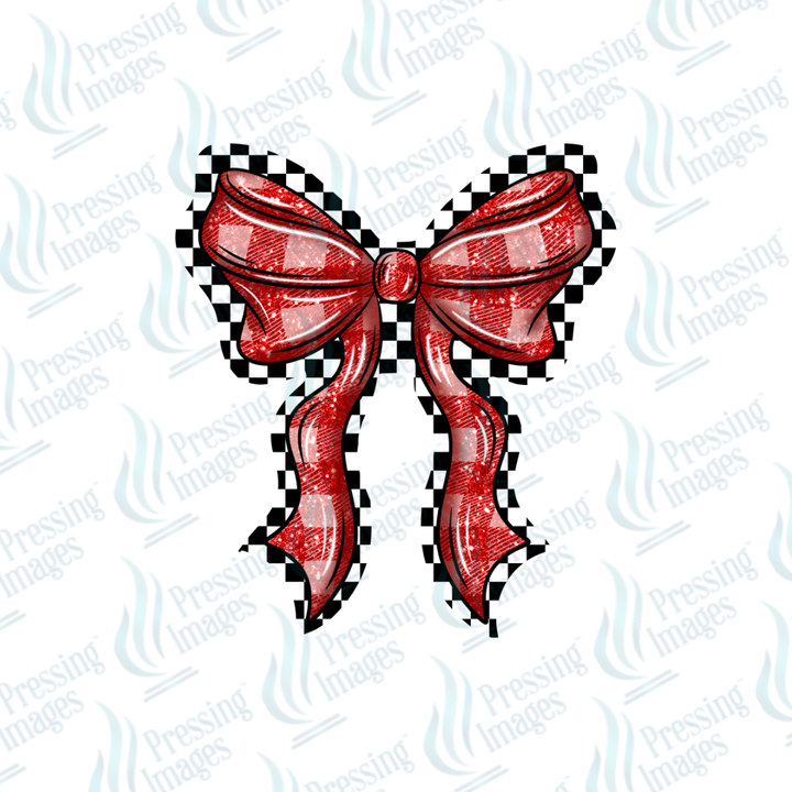 UVD 6997 Red Plaid Bow