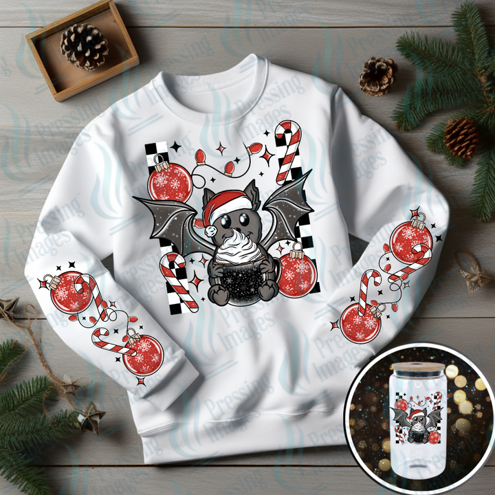 DTF 6998 Santa Bat w/2 sleeves