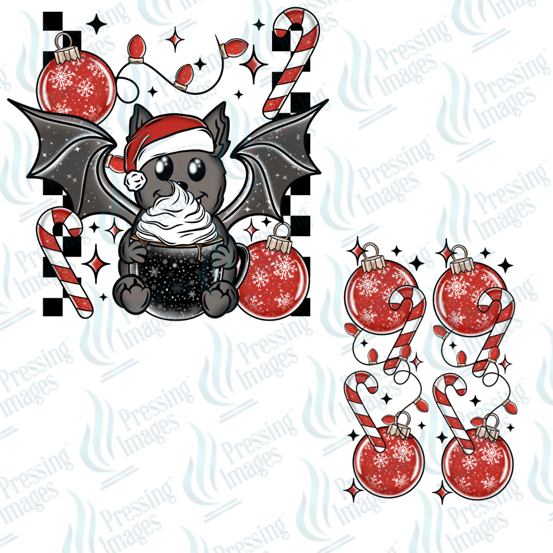 DTF 6998 Santa Bat w/2 sleeves