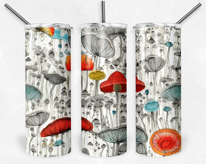 4913 Mushroom tumbler Wrap.