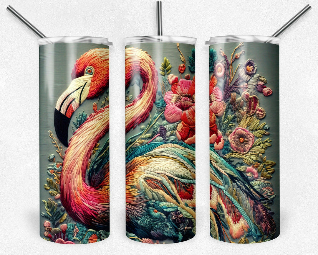 4916 Flamingo tumbler Wrap.