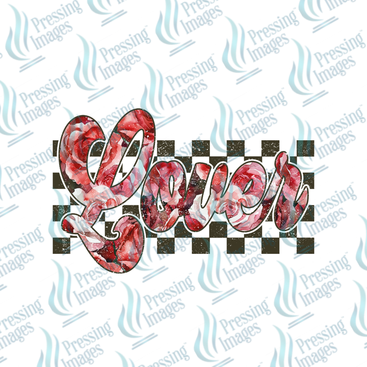 DTF 7003 Lover Checkered — detail view — Pressing Images Canada