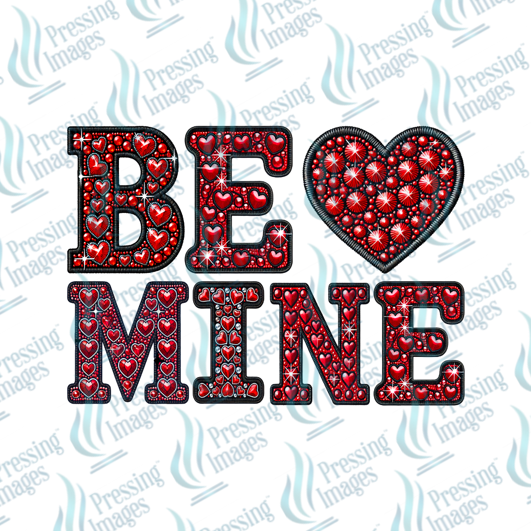 DTF 7009 Be Mine — detail view — Pressing Images Canada