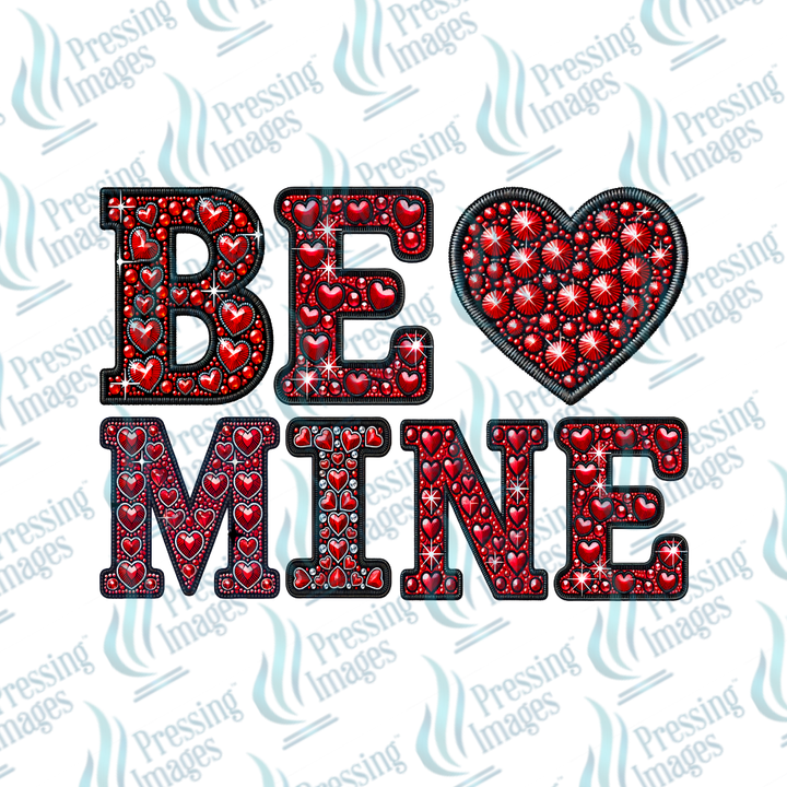 DTF 7009 Be Mine — detail view — Pressing Images Canada